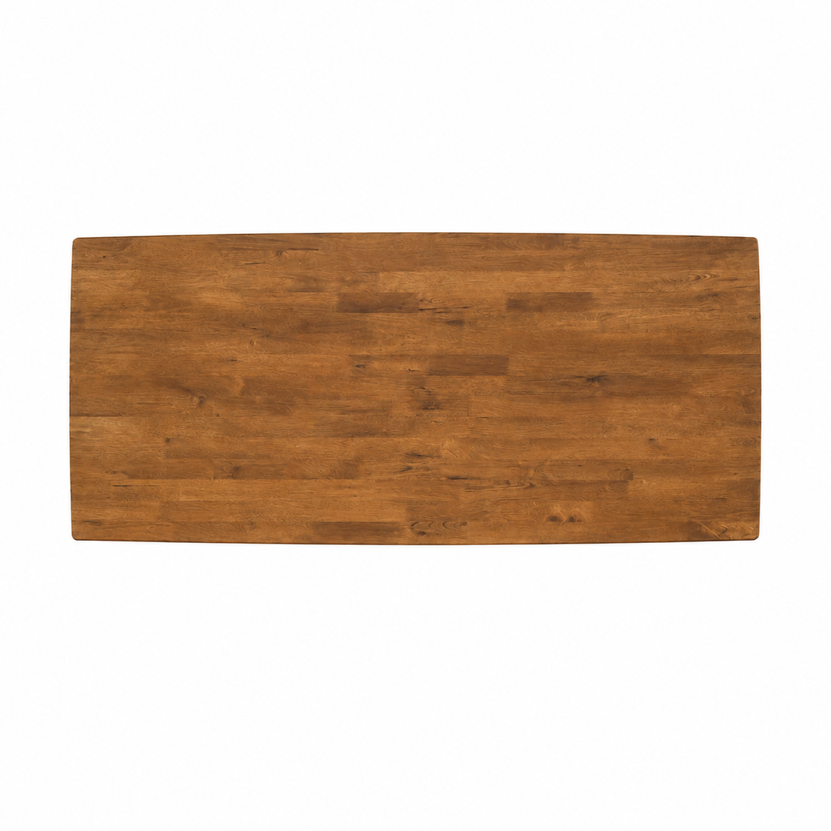 Oslo 66" Linear Edge Solid Wood Dining Table - Smoked Oak