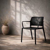 Pamela Stackable Dining Armchair - Black