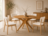 Paris 47.2" Solid Wood Dining Table - Natural