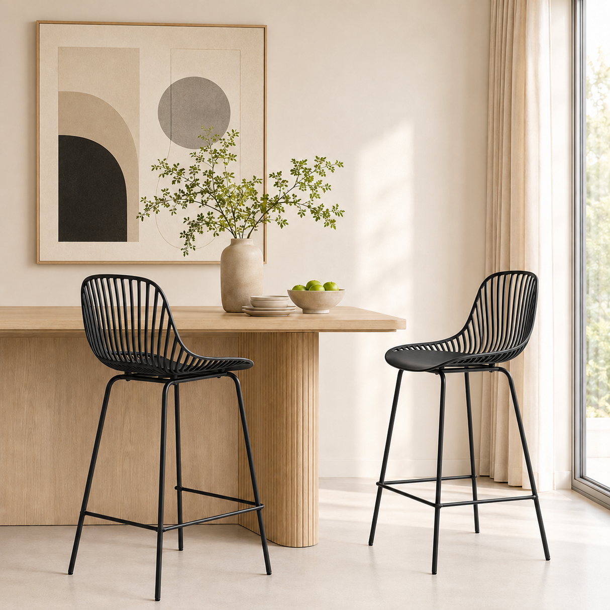 Pearl Counter Stool - Black