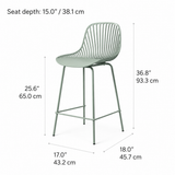 Pearl Counter Stool - Nordic Green