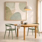Ridge Stackable Dining Armchair - Nordic Green
