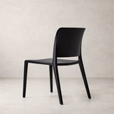 Pamela Stackable Dining Chair - Black