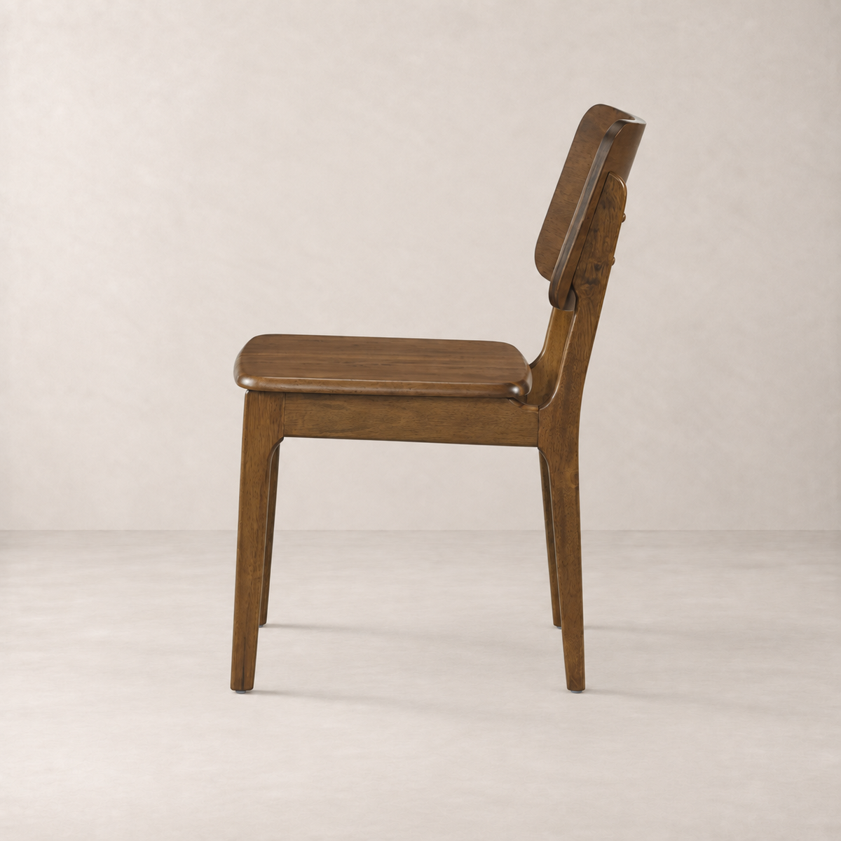 Theo Solid Wood Dining Chair - Smoked Oak