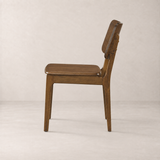 Theo Solid Wood Dining Chair - Smoked Oak