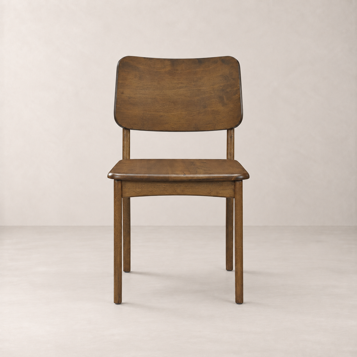 Theo Solid Wood Dining Chair - Smoked Oak