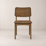Theo Solid Wood Dining Chair - Smoked Oak