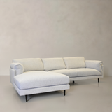 SIENA Fabric Sectional Sofa, Beige, Left