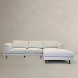 SIENA Fabric Sectional Sofa, Beige, Right