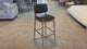 Ivy Solid Wood Counter Stool - Smoked Oak and Black