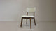 Clara Solid Wood Dining Chair - Natural Oak and Heathered Ivory