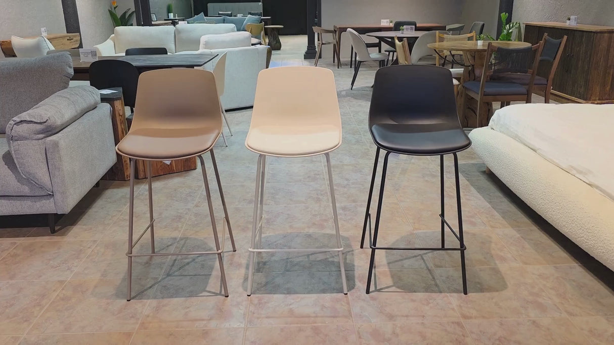 Agata Counter Stool - Black