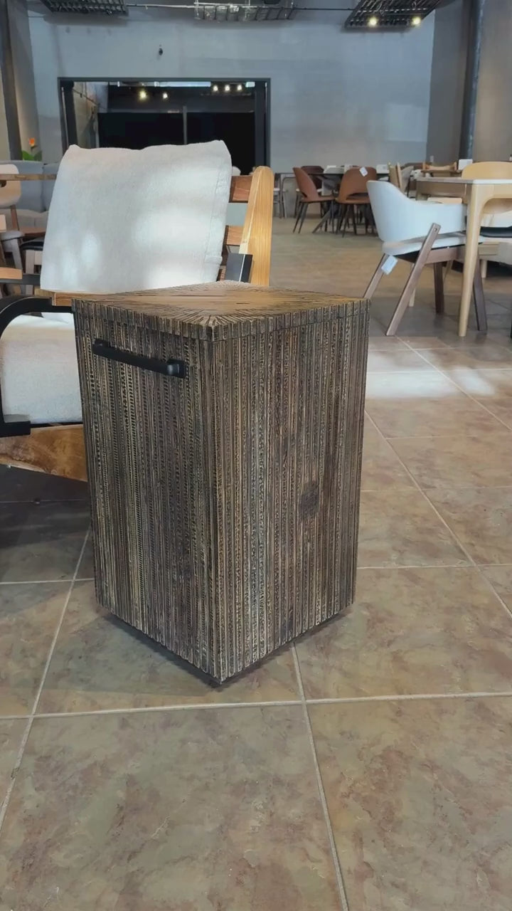 BANFF Solid Teak Side Table, Natural