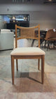 APRIL Solid Wood Dining Chair, Cream