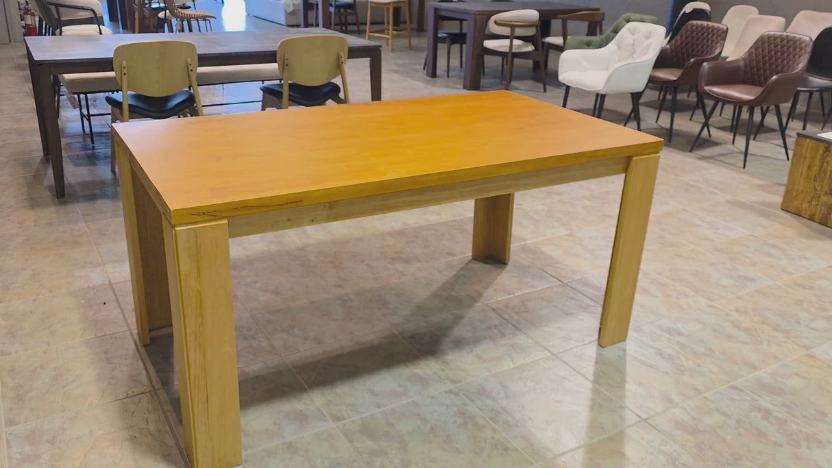 Vienna 63" Solid Wood Dining Table - Natural Oak
