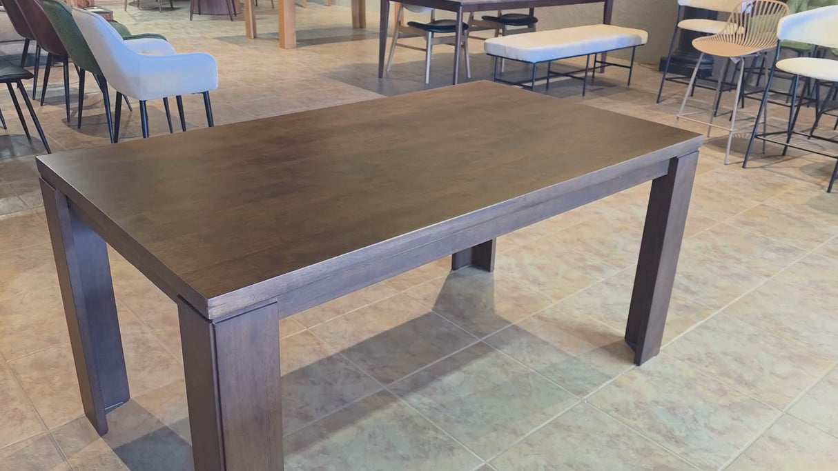 Vienna 63" Solid Wood Dining Table - Walnut