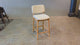 Ivy Solid Wood Counter Stool - Natural Oak and Heathered Ivory