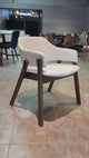 BEAUMONT Solid Wood Dining Chair, Cream