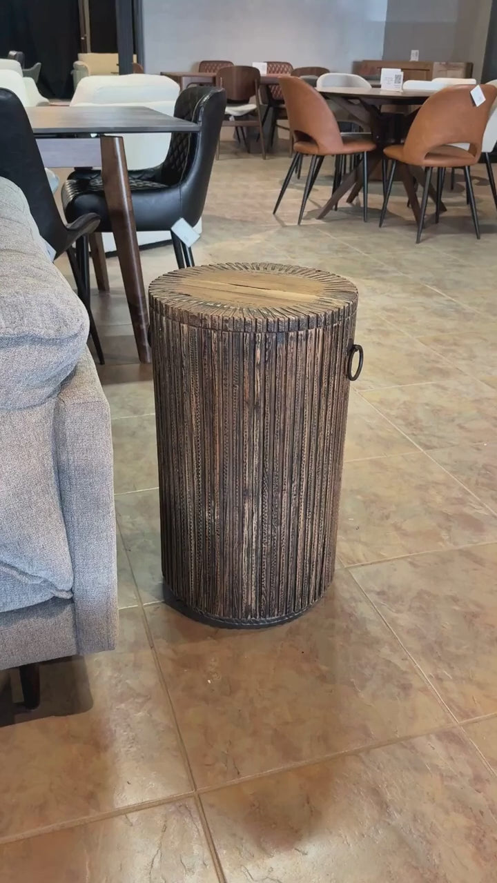 JASPER Solid Teak Side Table, Natural