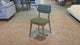 Chaise de salle à manger en bois massif Clara - Chêne fumé et vert mousse