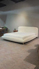 NICE Queen Boucle Fabric Bed, Cream