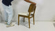 Theo Solid Wood Dining Chair - Walnut and Moss Green