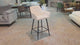 Alba Fabric Counter Stool - Cream