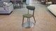 Abby Solid Wood Dining Chair - Smoked Oak and Moss Green