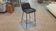 Petra Leather Counter Stool - Black